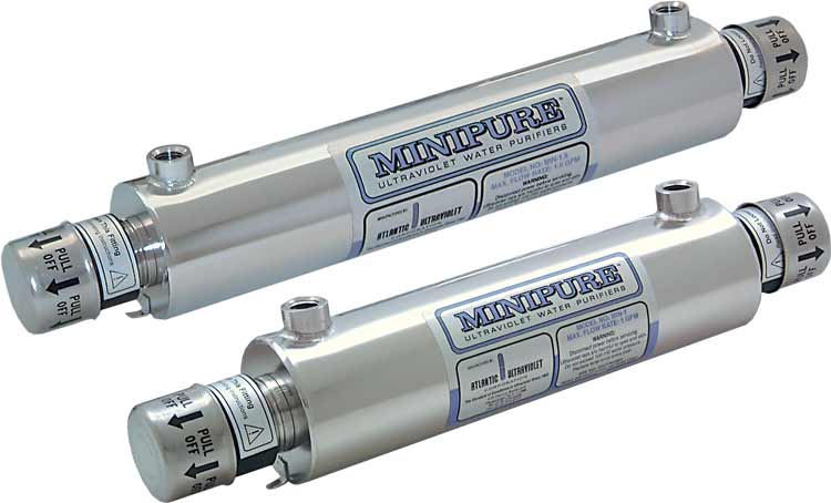 Minipure TM Ultraviolet Water Purifier MIN-1 & 1.5, 1-1.5 GPM, 60-90 GPH